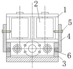 铜带轧机立导位结构