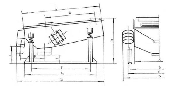 ZSSY盐用振动筛安装简图-河南振江机械