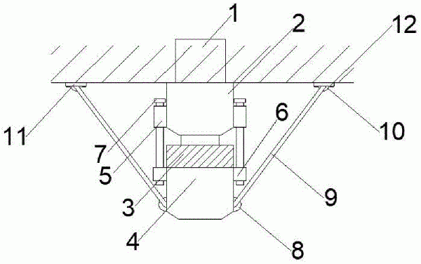 矿井测量控制点巷道顶板埋设装置的制作方法