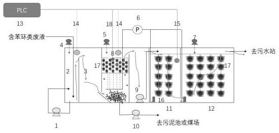 含苯环类物质废液处理装置及处理方法