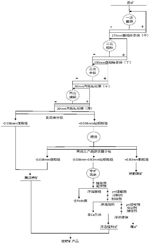 一种锂黏土矿的选矿方法与流程