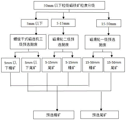 磁铁矿全粒级预选抛废方法与流程