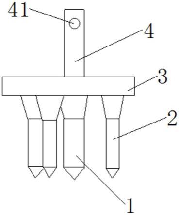 多头式破碎锤头的制作方法