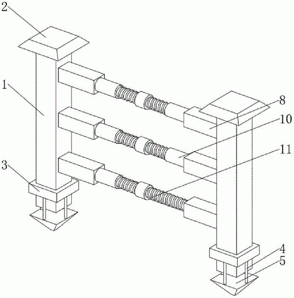 一种钢板桩定位用的打桩围檩支架的制作方法