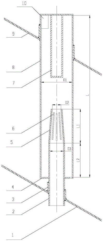 三旋分离器、直流单管及其排气管的制作方法