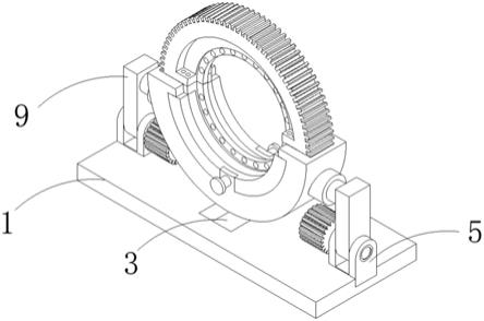 球磨机检修用大齿轮拆装翻面装置的制作方法