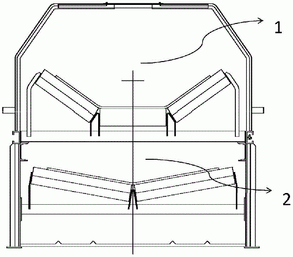 下沉式带式输送机封闭廊道的制作方法