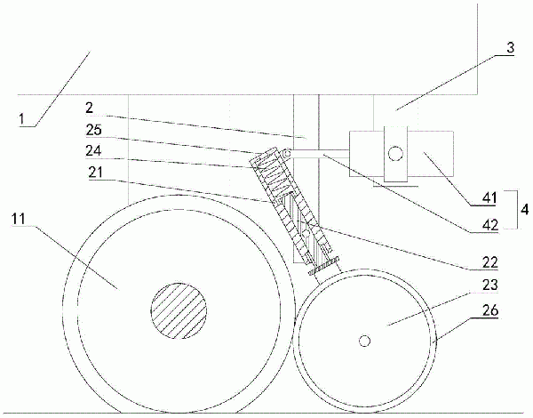 带式输送机运料轨道车刹车装置的制作方法