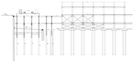 逆作式和中心岛式相结合的基坑支护方法与流程