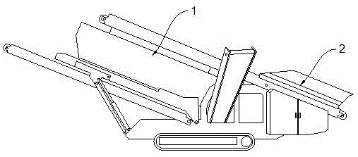 履带移动筛分站的物料多级筛分装置