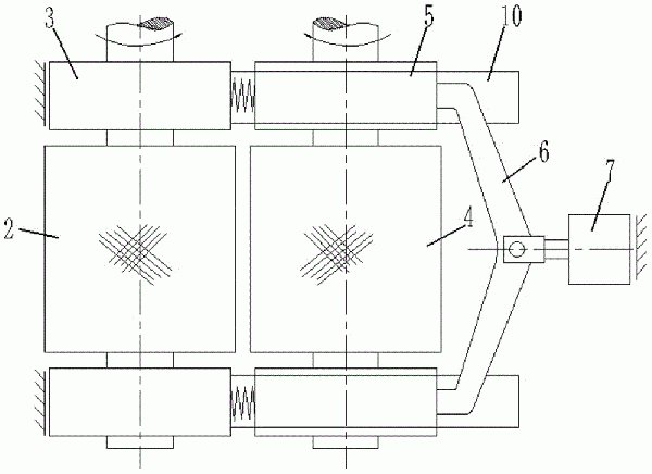 高压辊磨机复合式辊隙控制结构