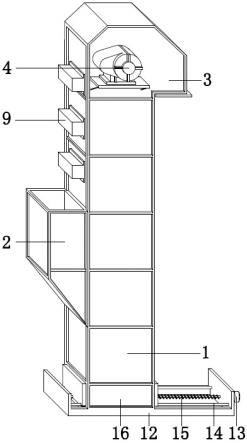 单点进料转斗式提升机的制作方法