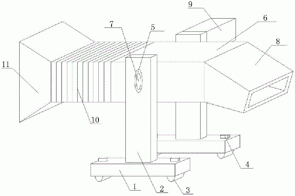 皮带输送机的导料结构