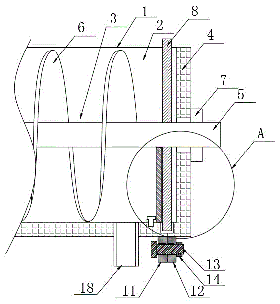 螺旋输送机用挡料结构