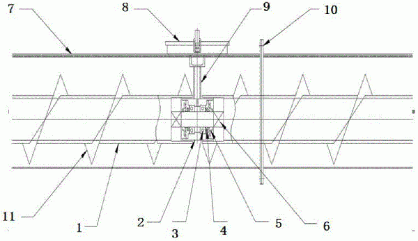 螺旋输送机的中间吊轴承