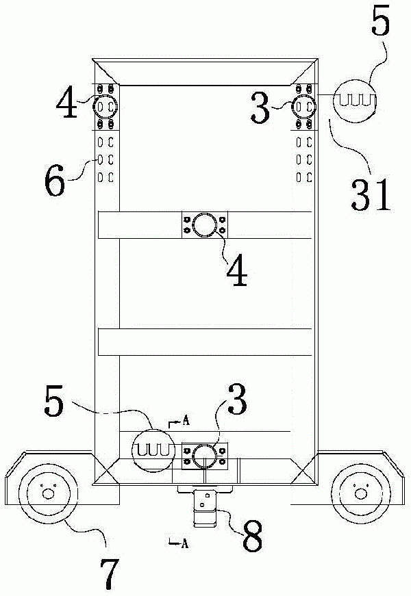 带式输送机支撑小车