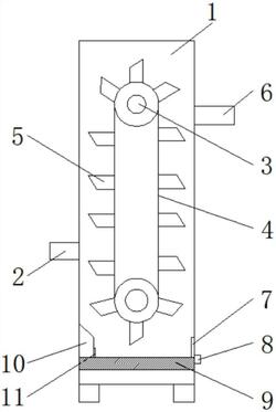 斗式提升机用物料回收装置