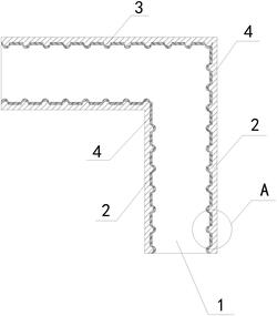 膨润土磨粉机出料口内壁耐磨结构