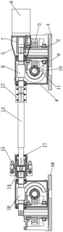 短应力线轧机辊缝调整装置传动机构