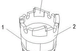 水文地质环境钻探研究用岩芯钻头结构