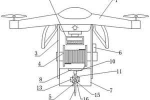 矿产勘探用无人机载自动收放线装置