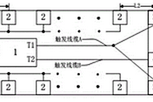 单点激发多点接收矿井巷道超前探测装置