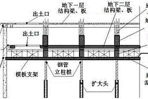 中风化地质逆作法施工方法