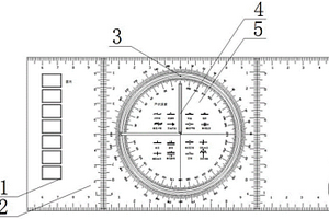 野外地质填图用多功能绘图尺