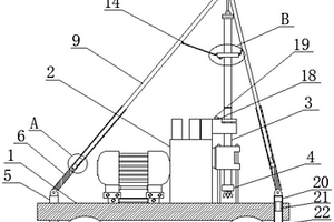 地质钻机三脚架支撑保护装置