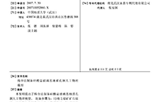 熔合法制备硅酸盐玻璃基地质孔洞人工物理模型