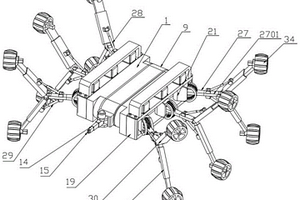 隧道开发地质勘探用蜘蛛式机器人及其工作方法