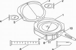 新型组合装野外地质罗盘