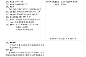 用于在井下器材和地面之间传送或接收信息的方法和设备