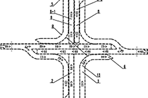 左行制长短形四个独立“Y”字形分叉隧道的组合隧道