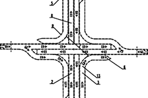 右转和直行畅通的四个“Y”字形隧道的组合隧道