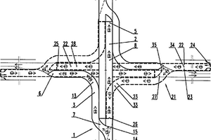 右行制“卜”字形分叉桥和分叉隧道的组合式交通设施