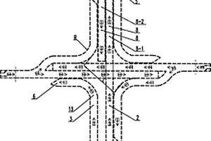 右行制长短形四个独立“卜”字形分叉隧道的组合隧道