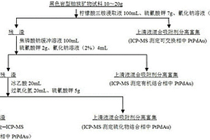 黑色岩型铂族矿物中Pt、Pd、Au的相态分析方法