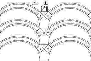 锚固分体拱桥式护坡结构及其施工铺设方法