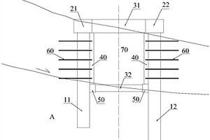 小变形桩梁式路堑框架结构及其施工方法