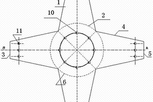 软基础风机四叶梅型混凝土承台预应力管基础结构