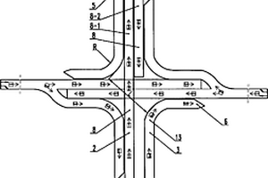 左行制长短形共四个独立“Y”字形分叉桥的组合桥