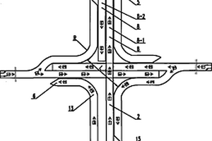 右行制长短形共四个独立“卜”字形分叉桥的组合桥