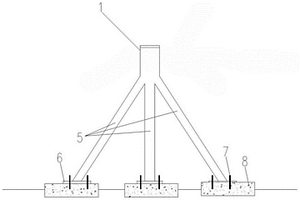 光伏柔性支架的端柱结构及光伏柔性支架