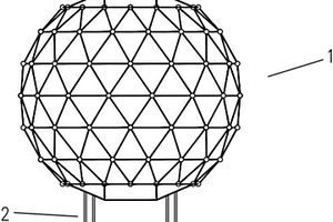 以膜钢结构为主体的球形建筑
