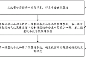 致密砂岩储层的微裂缝发育程度确定方法及装置