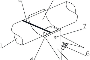 岩心轴夹角的测量装置