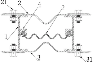 涵洞用伸缩装置及具有伸缩装置的钢波纹管涵涵洞