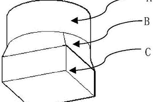 液压三轴室中对非圆形截面柱体试块进行轴向加载的压头