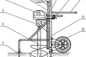 移动式植树刨穴机